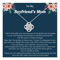 UNGENT THEM Gifts for Boyfriends Mom, To My Boyfriends Mom Necklace, Boyfriends Mom Christmas Gifts