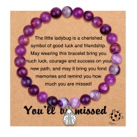 UNGENT THEM Coworker Leaving Gifts for Women Farewell Gifts Going Moving Away Gifts Retirement Gifts for Coworker Boss Teacher New Job Gifts Good Luck Bracelet Jewelry Gift
