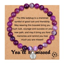 UNGENT THEM Coworker Leaving Gifts for Women Farewell Gifts Going Moving Away Gifts Retirement Gifts for Coworker Boss Teacher New Job Gifts Good Luck Bracelet Jewelry Gift