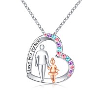 UNGENT THEM Daughter Necklace from Dad, Father to Daughter Gifts, Daughter Christmas Birthday Jewelry Gifts Ideas from Dad Daddy…