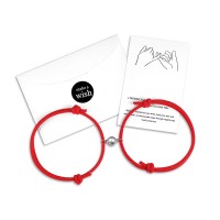 UNGENT THEM Couples Magnetic Bracelets Kabbalah Red String Matching Connecting Friendship Bracelet His and Hers Couple Jewelry Gifts for Boyfriend Girlfriend Women Men Bf Gf Him Her…