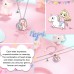 UNGENT THEM Silver Unicorn Necklace for Girls, Letter M Initial Alphabet CZ Heart Pendant Magical Necklace Christmas Birthday Unicorns Gifts Jewelry for Little Girls Daughter Granddaughter Niece Women Unicorn Lovers…