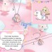 UNGENT THEM Unicorn Necklace Gifts for Girls Silver Letter S Initial Alphabet CZ Heart Pendant Magical Necklace Christmas Birthday Gifts for Girls Daughter Granddaughter Niece Unicorn Lovers Women…