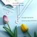 UNGENT THEM Mother Daughter Necklace Set for 2 Matching Cutout Heart Mom and Daughter Necklaces Back to School Gifts Mommy and Me Jewelry for Mom Daughter Women Girls…