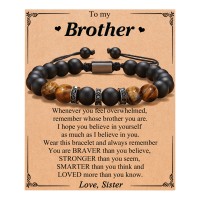 UNGENT THEM Brother Gifts from Sister, Christmas Birthday Presents Gifts for Brother Adult Older Brother, Big Brother Gift, Little Brother Gifts, Brother Bracelet Graduation Gift Ideas…