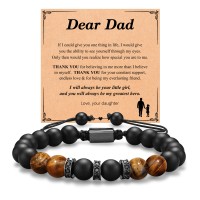 UNGENT THEM Gifts for Dad, Valentines' Day Birthday Christmas Gifts Presents for Dad Daddy from Daughter, Dad Bracelet for Men, Fathers' Day Gifts for Dad