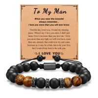 UNGENT THEM Mens Valentine Day Gifts, Mens Bracelet Anniversary Birthday Gifts for Men Husband Him Fiance Boyfriend Christmas Gifts for Men Who Have Everything…
