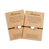 UNGENT THEM Sister Gifts from Sister-Sisters Matching Bracelets Best Friends Friendship Heart Distance Bracelet Birthday Gifts for 2 Little Younger Sister Girls Women…