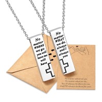 UNGENT THEM Magnetic Couples Necklace His Hers Distance Promise Necklaces for Couples Matching Relationship Magnet Necklace Stainless Steel Couples Jewelry Sets for Girlfriend Boyfriend Him Her Women Men Lover…