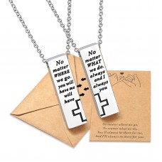 UNGENT THEM Magnetic Couples Necklace His Hers Distance Promise Necklaces for Couples Matching Relationship Magnet Necklace Stainless Steel Couples Jewelry Sets for Girlfriend Boyfriend Him Her Women Men Lover…